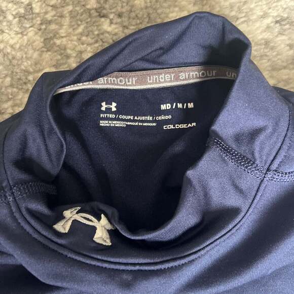 Under Armour Women's ColdGear Authentic Mock Neck Long Sleeve Shirt - Picture 5 of 6